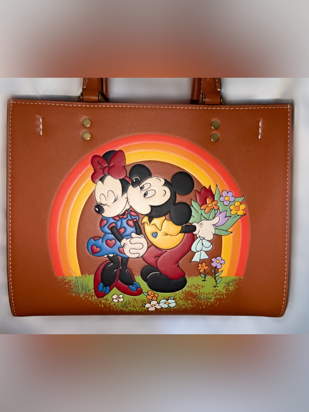 Disney x Coach Rogue 25 bag. Minnie & Mickey